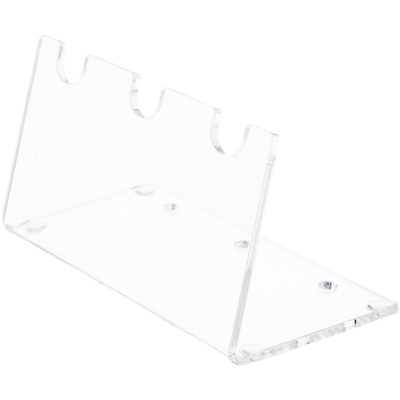 Plymor Clear Acrylic 3 Pens Display Holder, 2.5" H x 4.5" W x 2.5" D